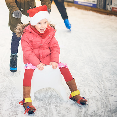 De Kerstmarkt en de schaatsbaan